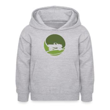 Monstertruck Gelaende Offroad - Kinder Hoodie - Hellgrau meliert - Vorne - AI Model Kid Female (0cm)