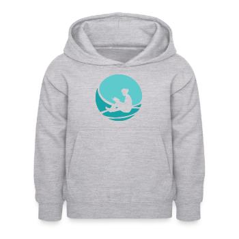 Lesen Leseratte - Kinder Hoodie - Hellgrau meliert - Vorne - AI Model Kid Female (0cm)