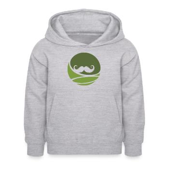 Gesichtsbehaarung Bart Sir - Kinder Hoodie - Hellgrau meliert - Vorne - AI Model Kid Female (0cm)