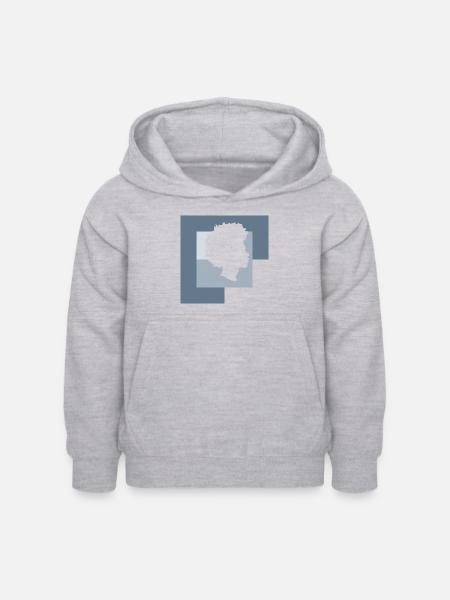 Soul Afro - Kinder Hoodie - Hellgrau meliert