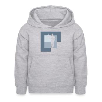Recht Anwalt - Kinder Hoodie - Hellgrau meliert - Vorne - AI Model Kid Female (0cm)