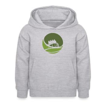 Ferris wheel funfair - Kids Hoodie - light heather grey - Front - AI Model Kid Female (0cm)
