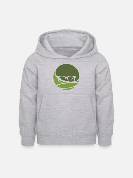 Literatur Autor Leseratte - Kinder Hoodie - Hellgrau meliert