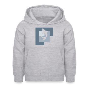 Koi - Sweat à capuche Enfant - gris clair chiné - Devant - AI Model Kid Female (0cm)