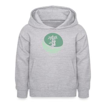 Équipement Grimpeurs - Sweat à capuche Enfant - gris clair chiné - Devant - AI Model Kid Female (0cm)