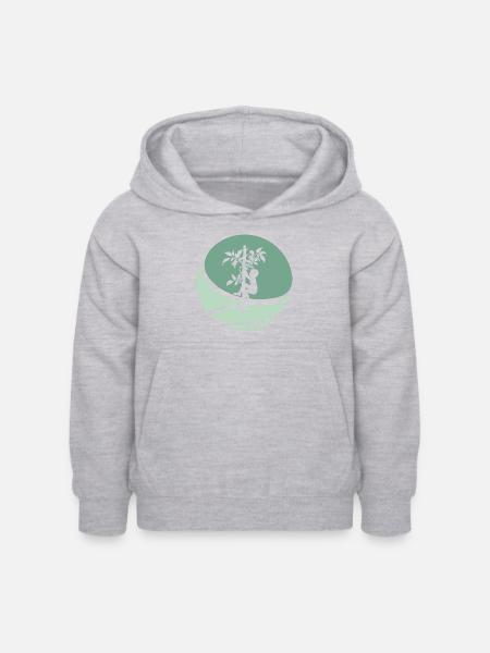 Ausruestung Kletterer - Kinder Hoodie - Hellgrau meliert