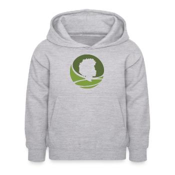 Soul Afro - Kinder Hoodie - Hellgrau meliert - Vorne - AI Model Kid Female (0cm)