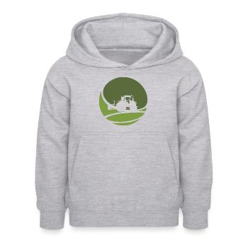 Landwirtschaft Mähdrescher - Kinder Hoodie - Hellgrau meliert - Vorne - AI Model Kid Female (0cm)