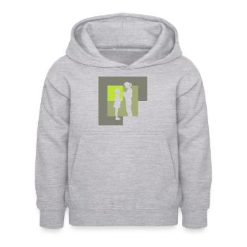 Grundschule Grundschullehrer - Kinder Hoodie - Hellgrau meliert - Vorne - AI Model Kid Female (0cm)