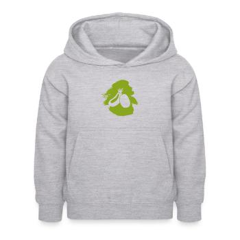Viande végétalienne Droits des animaux - Sweat à capuche Enfant - gris clair chiné - Devant - AI Model Kid Female (0cm)