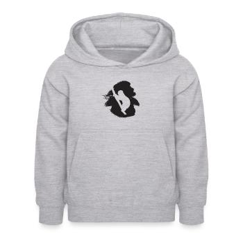 Rest Faul Faultier - Kinder Hoodie - Hellgrau meliert - Vorne - AI Model Kid Female (0cm)