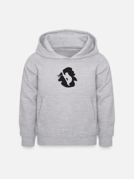 Rest Faul Faultier - Kinder Hoodie - Hellgrau meliert