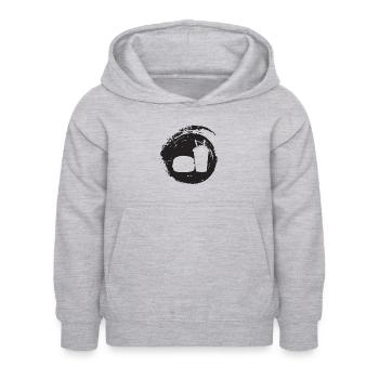 Repas de camion de nourriture - Sweat à capuche Enfant - gris clair chiné - Devant - AI Model Kid Female (0cm)