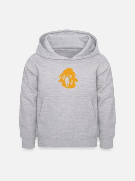Faul Chill Rest - Kinder Hoodie - Hellgrau meliert