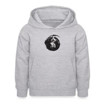 Barbecue Grill Couverts - Sweat à capuche Enfant - gris clair chiné - Devant - AI Model Kid Female (0cm)
