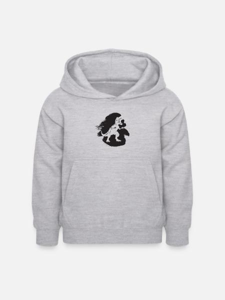 Urzeit Dinosaurs Rex - Kinder Hoodie - Hellgrau meliert