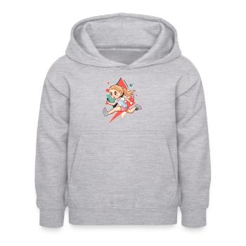 Laufen Sprinter - Kinder Hoodie - Hellgrau meliert - Vorne - AI Model Kid Female (0cm)