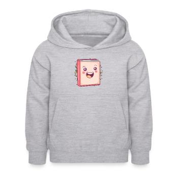 Lesen Leseratte Roman - Kinder Hoodie - Hellgrau meliert - Vorne - AI Model Kid Female (0cm)