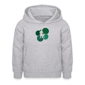 BBQ Barbecue Grillwurst - Kinder Hoodie - Hellgrau meliert - Vorne - AI Model Kid Female (0cm)