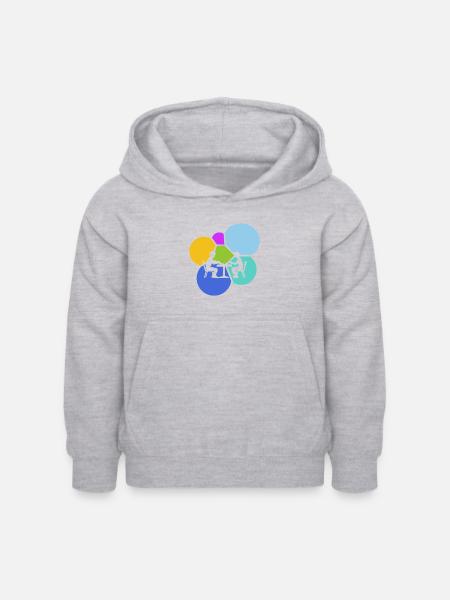 Brettspiele Würfeln Spieleabend - Kinder Hoodie - Hellgrau meliert
