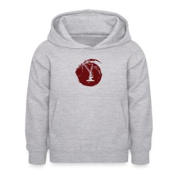 Construction de grue de chantier - Sweat à capuche Enfant - gris clair chiné - Devant - AI Model Kid Female (0cm)