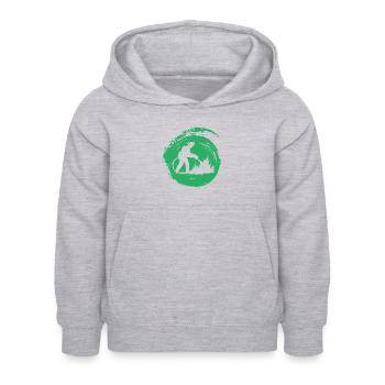 Feuerwehr Retter - Kinder Hoodie - Hellgrau meliert - Vorne - AI Model Kid Female (0cm)