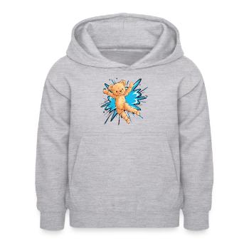 Ballerine danseuse de ballet - Sweat à capuche Enfant - gris clair chiné - Devant - AI Model Kid Female (0cm)