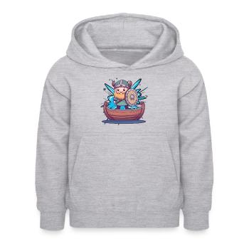 Viking Germanic tribes - Kids Hoodie - light heather grey - Front - AI Model Kid Female (0cm)