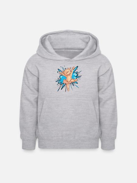 Ballerina Tänzerin Schwanensee - Kinder Hoodie - Hellgrau meliert