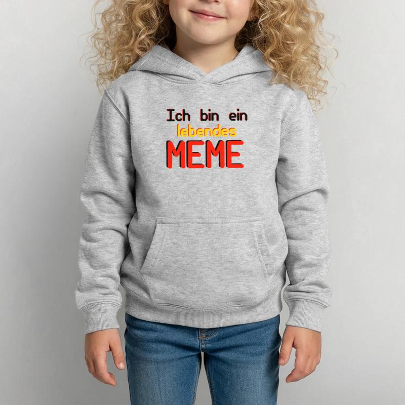 Ich bin ein lebendes Meme (Basic Collection) Kinder Hoodie