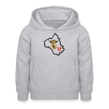 Aveyron in Frankreich - Kinder Hoodie - Hellgrau meliert - Vorne - AI Model Kid Female (0cm)