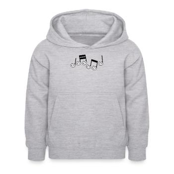 Fête Costume Halloween Professeur De Musique - Sweat à capuche Enfant - gris clair chiné - Devant - AI Model Kid Female (0cm)