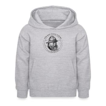 Rüm Hart Klaar Kiming Nordsee Friesland Platt - Kinder Hoodie - Hellgrau meliert - Vorne - AI Model Kid Female (0cm)
