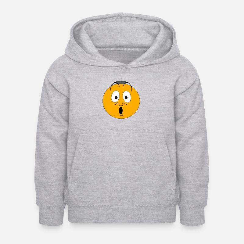 Émerveillement de balle - Sweat à capuche Enfant - gris clair chiné