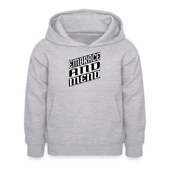 holistic healing supportive relationships happy - Kids Hoodie - light heather grey - Front - AI Model Kid Female (0cm)
