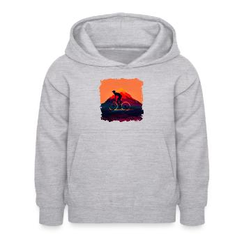 Le cyclisme sur route est un sport exigeant - Sweat à capuche Enfant - gris clair chiné - Devant - AI Model Kid Female (0cm)