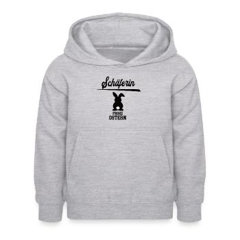 Schäferin Frohe Ostern Ostergeschenk Schäferei - Kinder Hoodie - Hellgrau meliert - Vorne - AI Model Kid Female (0cm)