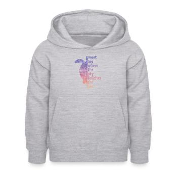 Turtle Schildröte - Kinder Hoodie - Hellgrau meliert - Vorne - AI Model Kid Female (0cm)