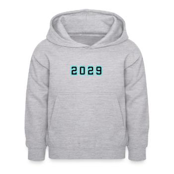 2029 Jahr Geburtstag - Kinder Hoodie - Hellgrau meliert - Vorne - AI Model Kid Female (0cm)