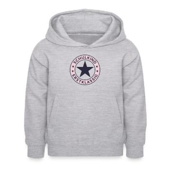 Schulkind 2026 Erstklassig Einschulung Schulanfang - Kinder Hoodie - Hellgrau meliert - Vorne - AI Model Kid Female (0cm)
