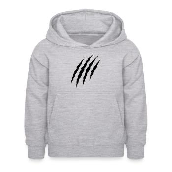 griffe noire - Sweat à capuche Enfant - gris clair chiné - Devant - AI Model Kid Female (0cm)
