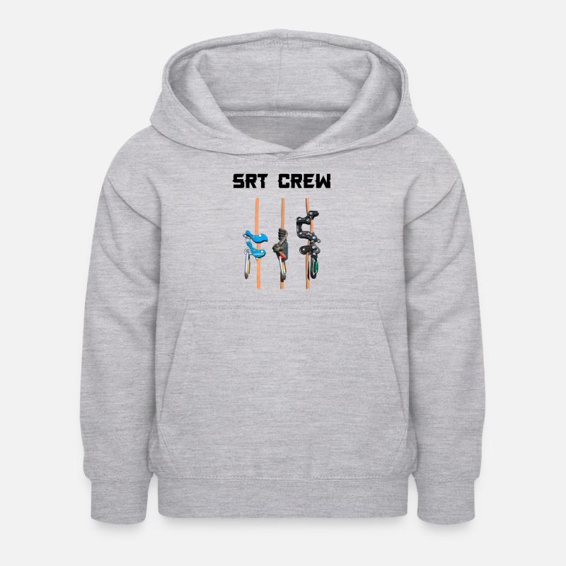 SRT Crew - Kinder Hoodie - Hellgrau meliert