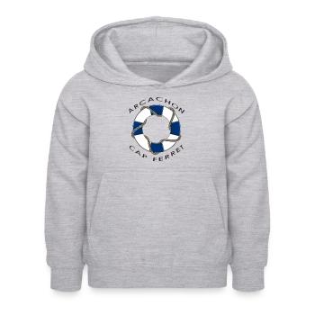 bouée de sauvetage3 - Sweat à capuche Enfant - gris clair chiné - Devant - AI Model Kid Female (0cm)