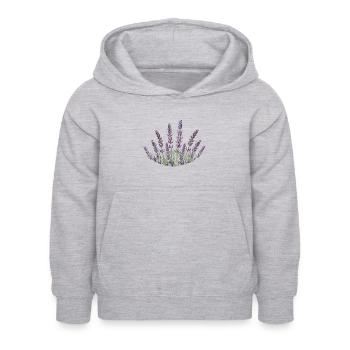 Lavendelhalme Lavendel - Kinder Hoodie - Hellgrau meliert - Vorne - AI Model Kid Female (0cm)
