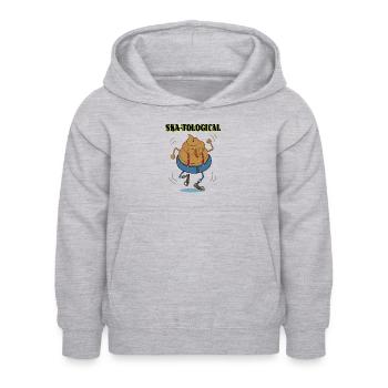SKA-TOLOGICAL - Sweat à capuche Enfant - gris clair chiné - Devant - AI Model Kid Female (0cm)