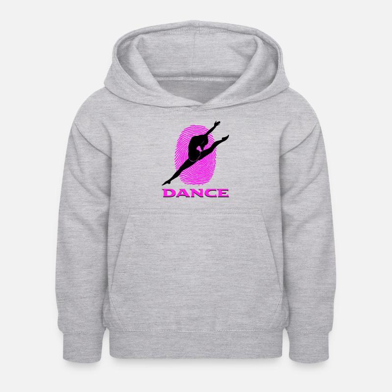 Danser - Sweat à capuche Enfant - gris clair chiné