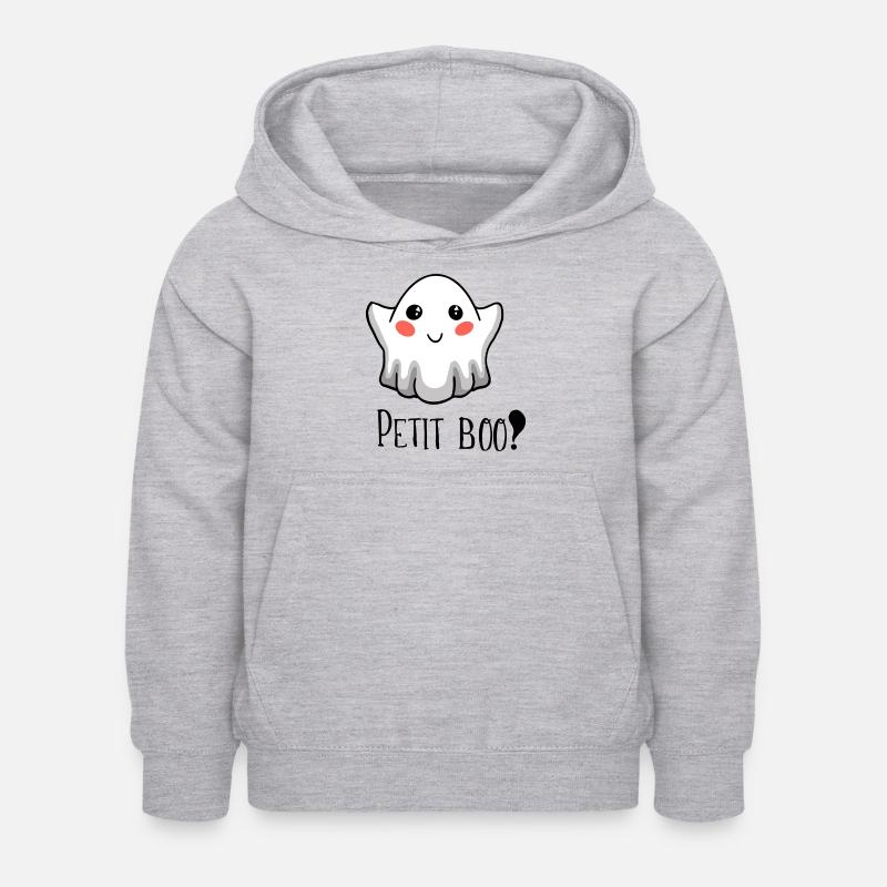 PETIT BOO ! - Sweat à capuche Enfant - gris clair chiné
