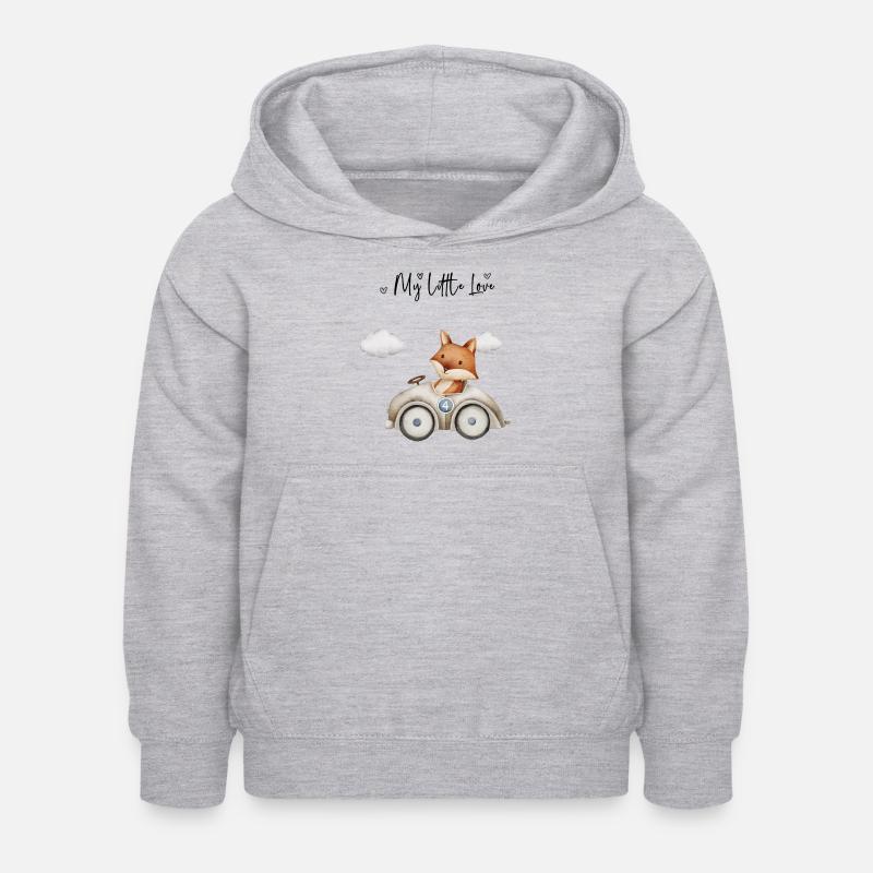 Fox Oldtimer - Kinder Hoodie - Hellgrau meliert