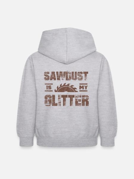 Holzfäller - Kinder Hoodie - Hellgrau meliert
