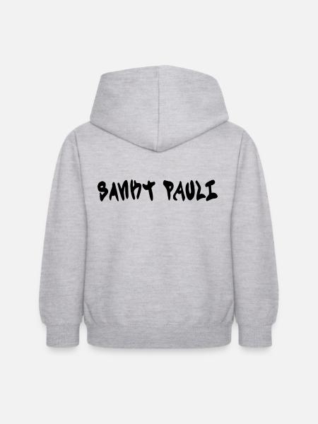 SANKT PAULI - Kinder Hoodie - Hellgrau meliert